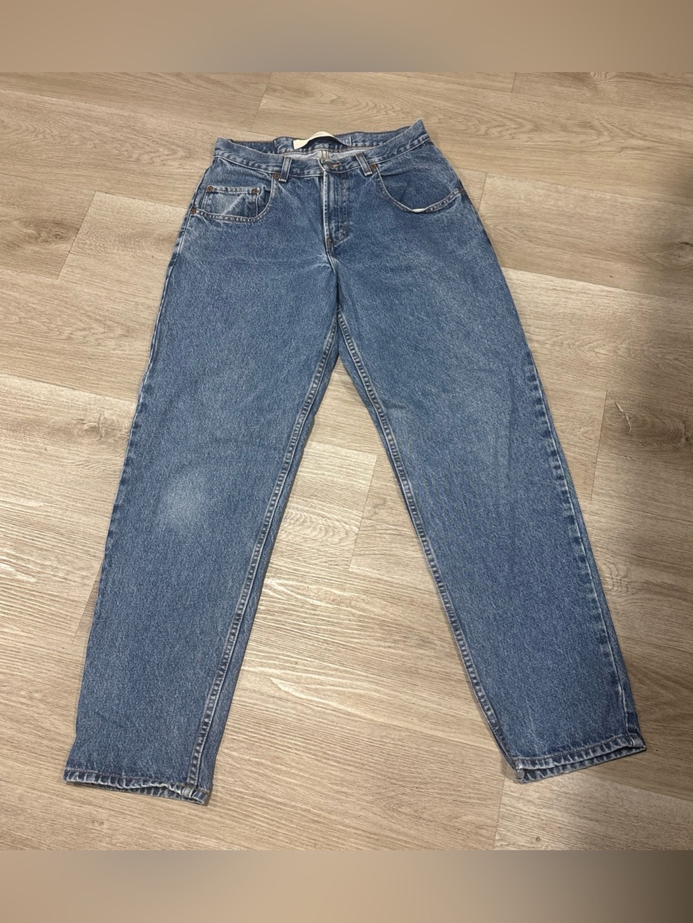 Vintage Men's Gap Baggy Jeans Made In Mexico Light Wash Size 30x32 #skater